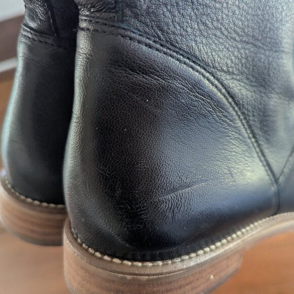 Cole Haan x Nike Air Black Western Slouchy Minimalist Leather Boots Women's 6 - Picture 2 of 8